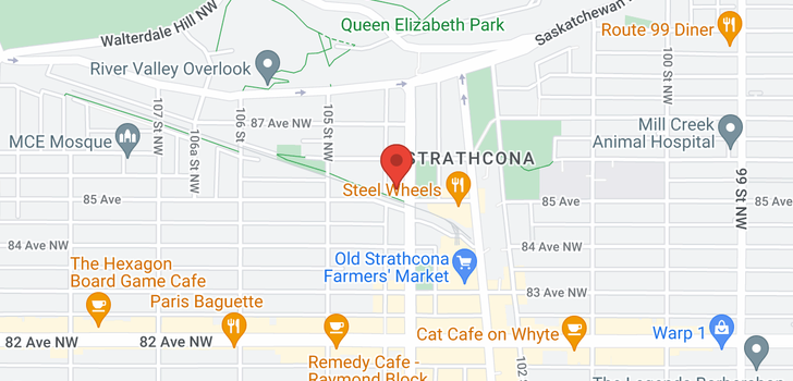 map of 8506 104 ST NW